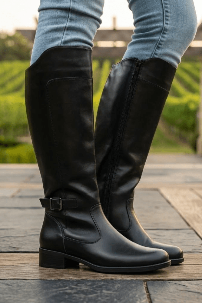 Bota Mooncity Montaria Feminina 72371 Preto