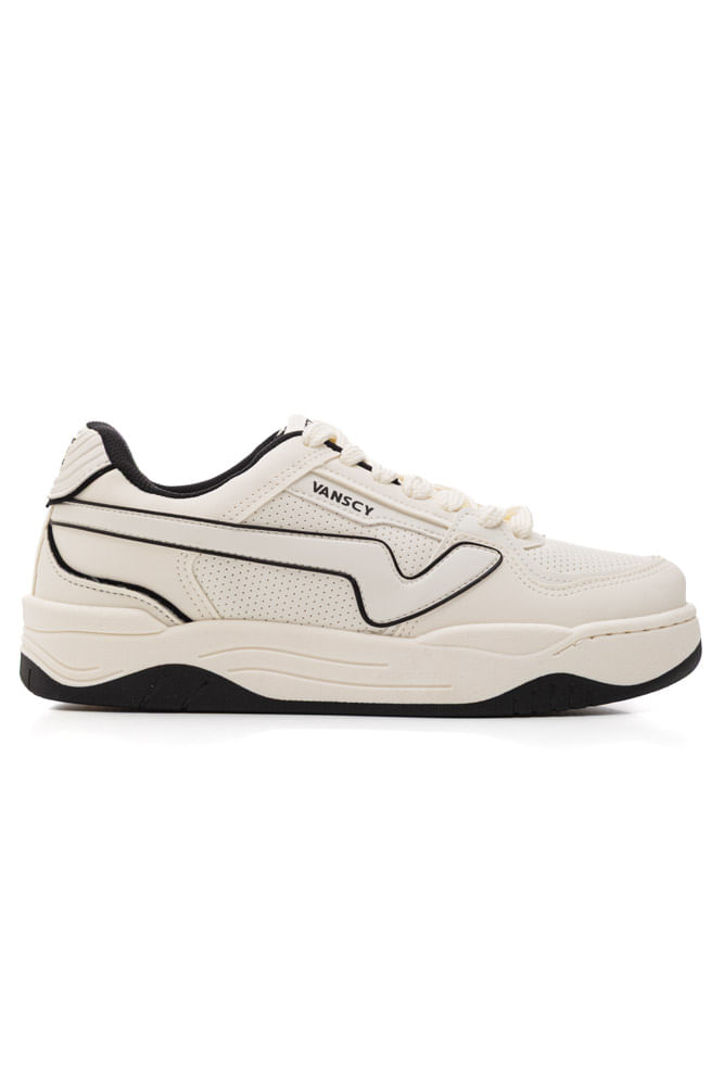 Tênis Vanscy Skate Masculino V4525-806 Off-White