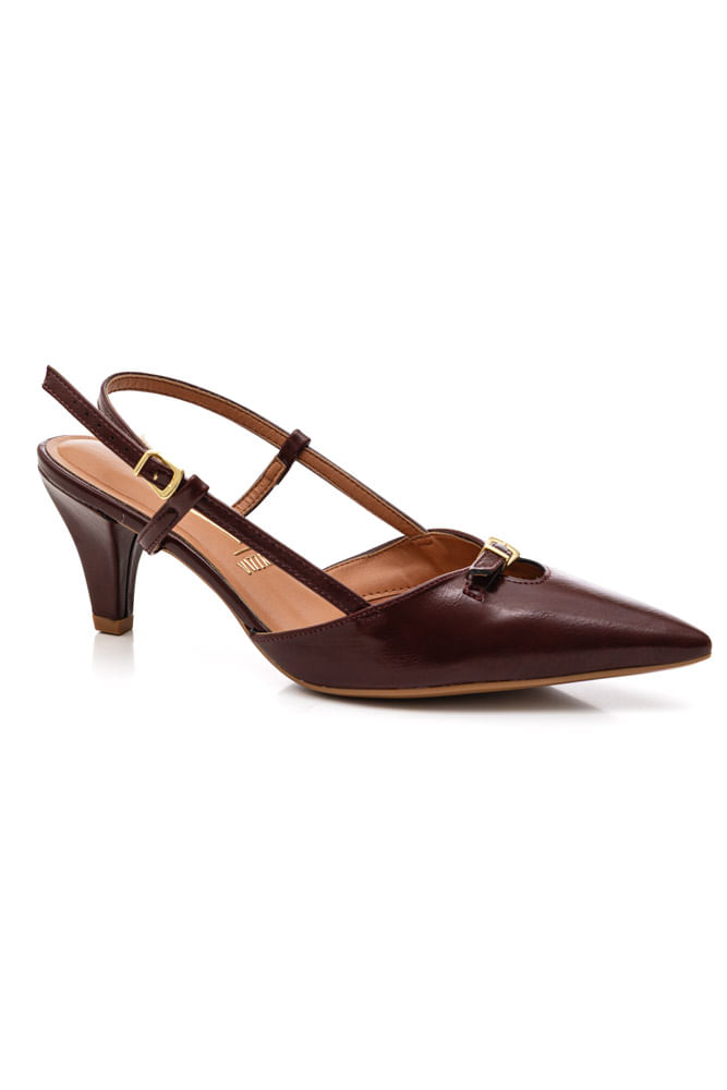 Sapato Vizzano Scarpin Slingback Feminino 1486.103.31310 Marsala