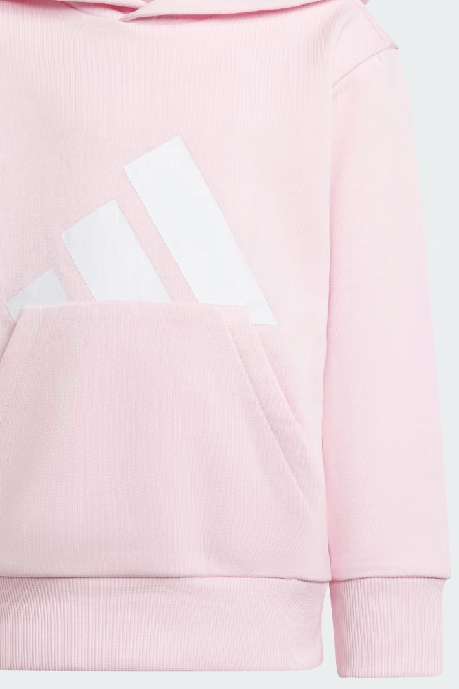 Blusão Adidas Essentials Infantil Menina Capuz Jc9722 Rosa