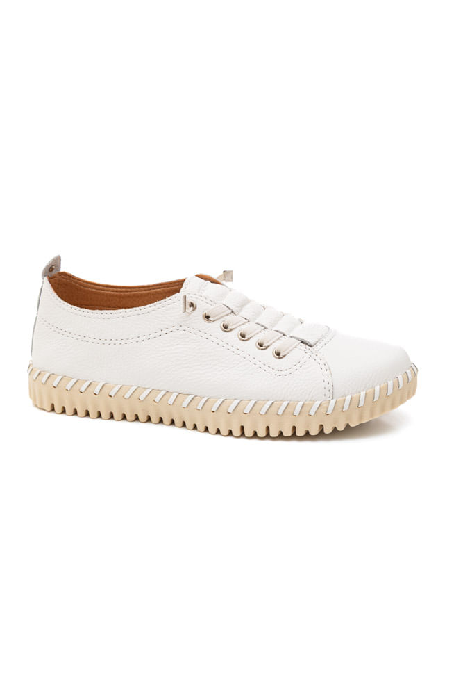 Tênis Bottero Twister Feminino Couro Burnish 374102 Branco