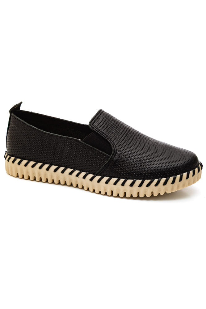 Tênis Bottero Twister Feminino Couro Veneza 374108 Preto