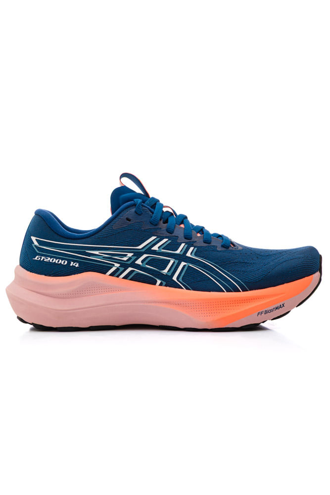Tênis Asics Gt-2000 14 Feminino Corrida 1012b843.402 Azul