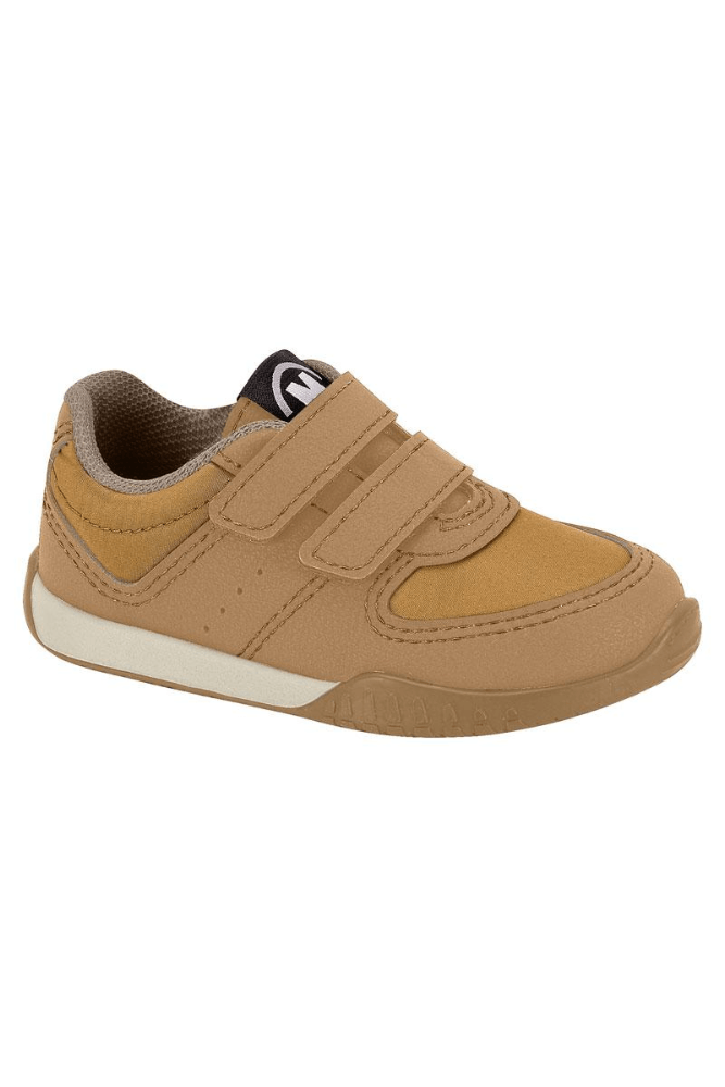 Tênis Molekinho Casual Infantil Menino Velcro 2651.103.31327 Caramelo