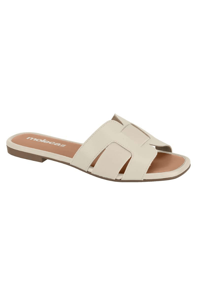 Chinelo Moleca Rasteiro Feminino Napa 5435.553 Off-White