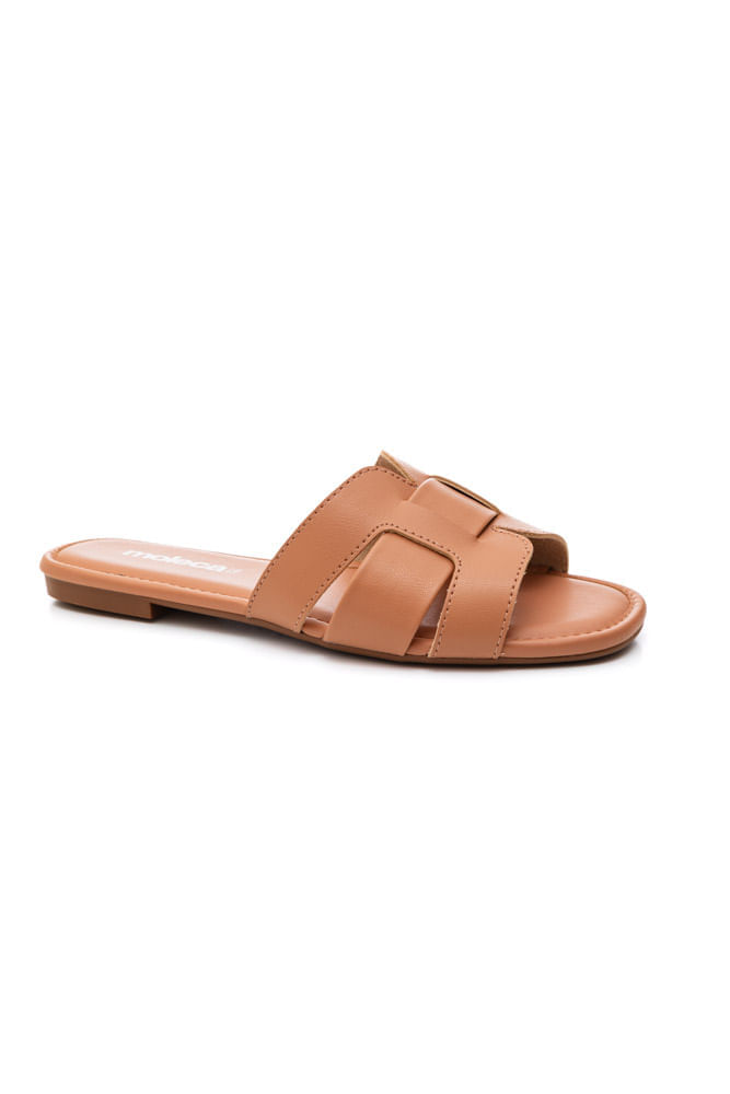 Chinelo Moleca Rasteiro Feminino Napa 5435.553 Nude