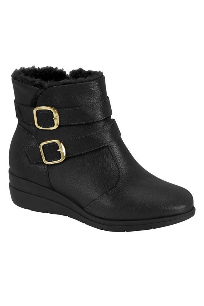 Bota Modare Ultraconforto Anabela Feminina 7085.206.31247 Preto