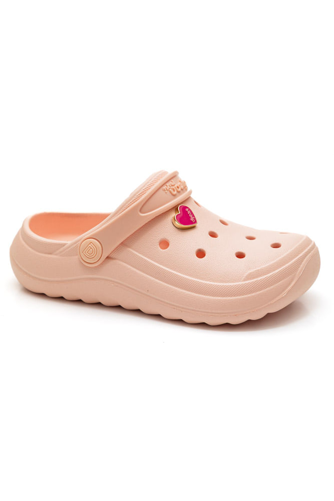 Sandália Babuche Dijean Slide Casual Feminina 43040001 Rosa Claro