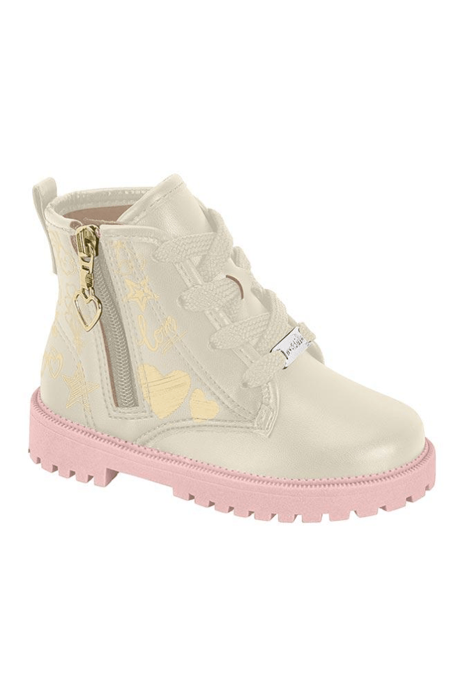 Bota Molekinha Infantil Menina Tratorada 2126.534.27448 Off-White