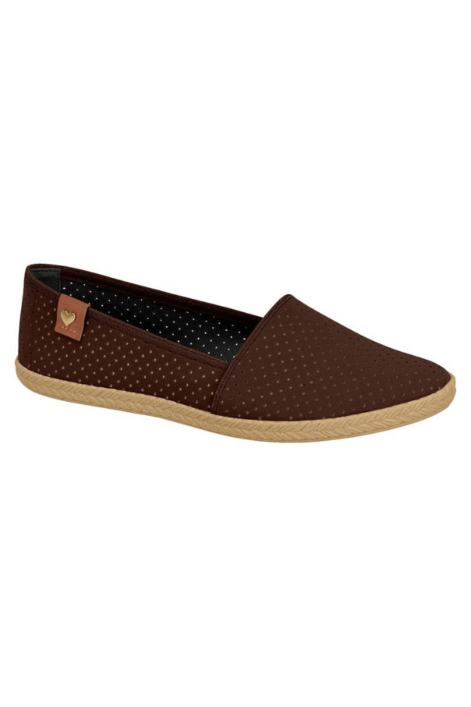 Sapatilha Moleca Comfy Feminina Perfurada Em Nobuck 5287.210 Marrom
