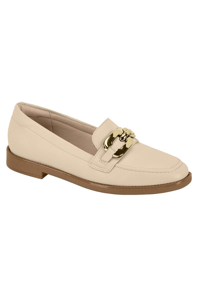 Sapato Beira Rio Mocassim Feminino 4264.209.9569 Off-White