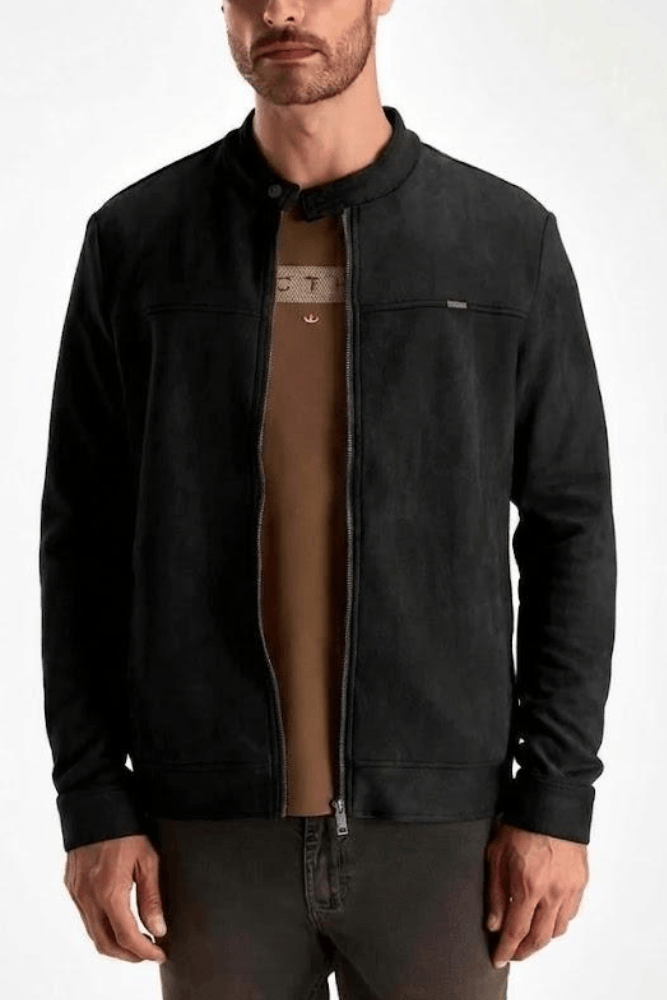 Jaqueta Docthos Slim Suede Masculina 610 436386 Preto