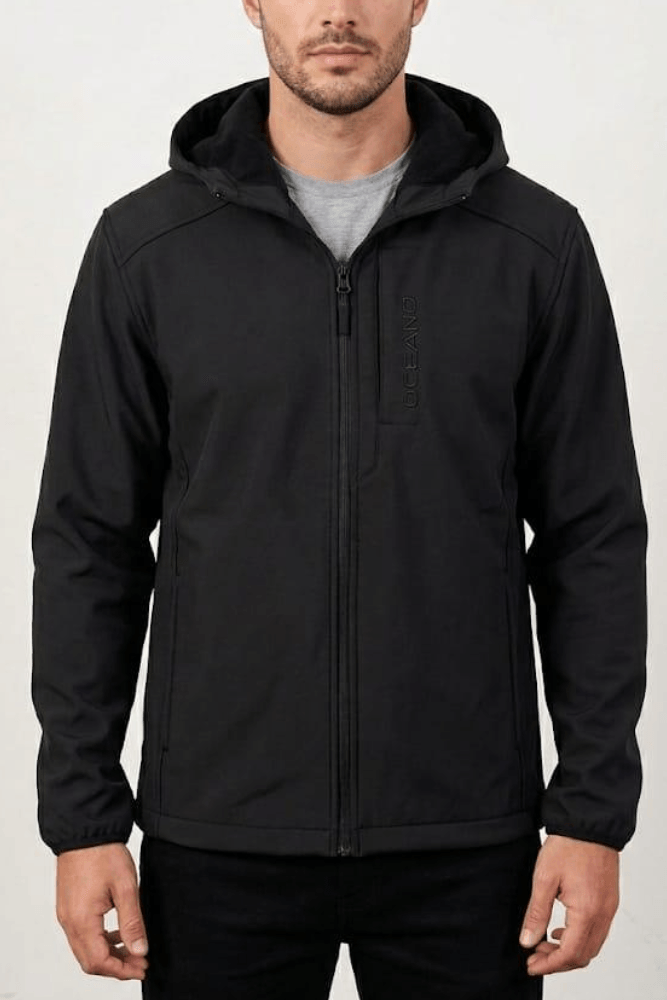 Jaqueta Oceano Quebec Capuz Masculina Peluciado 73001 Preto