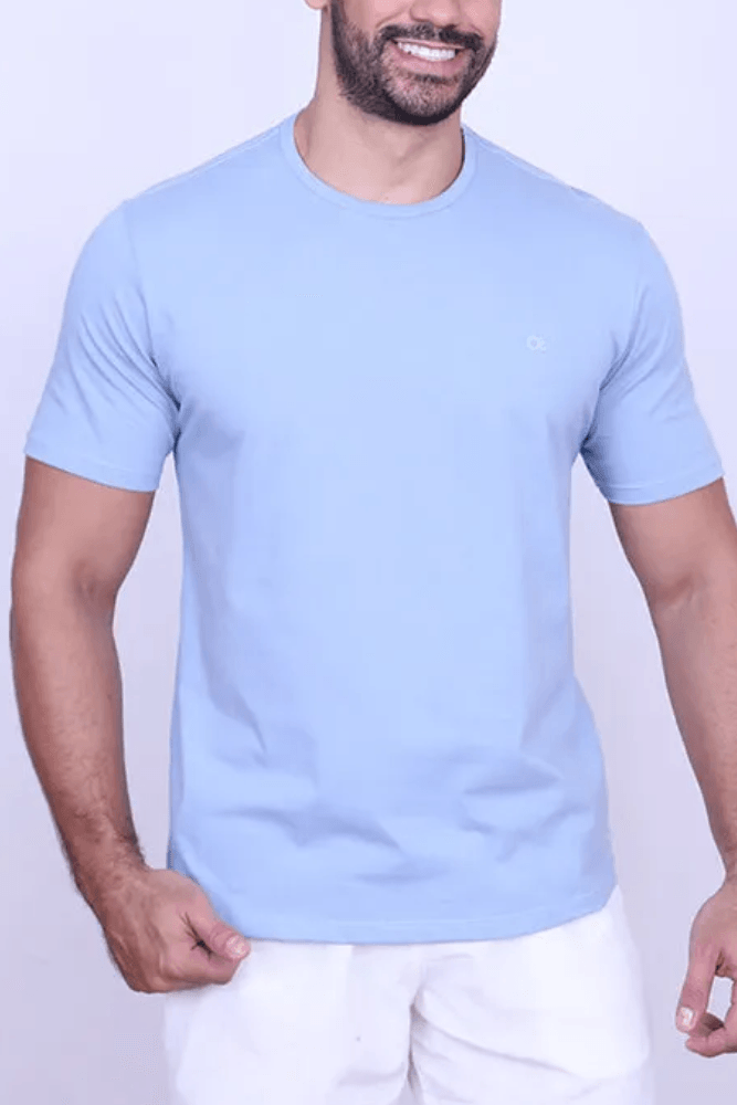 Camiseta Ogochi Slim Básica Masculina 006490001 Azul