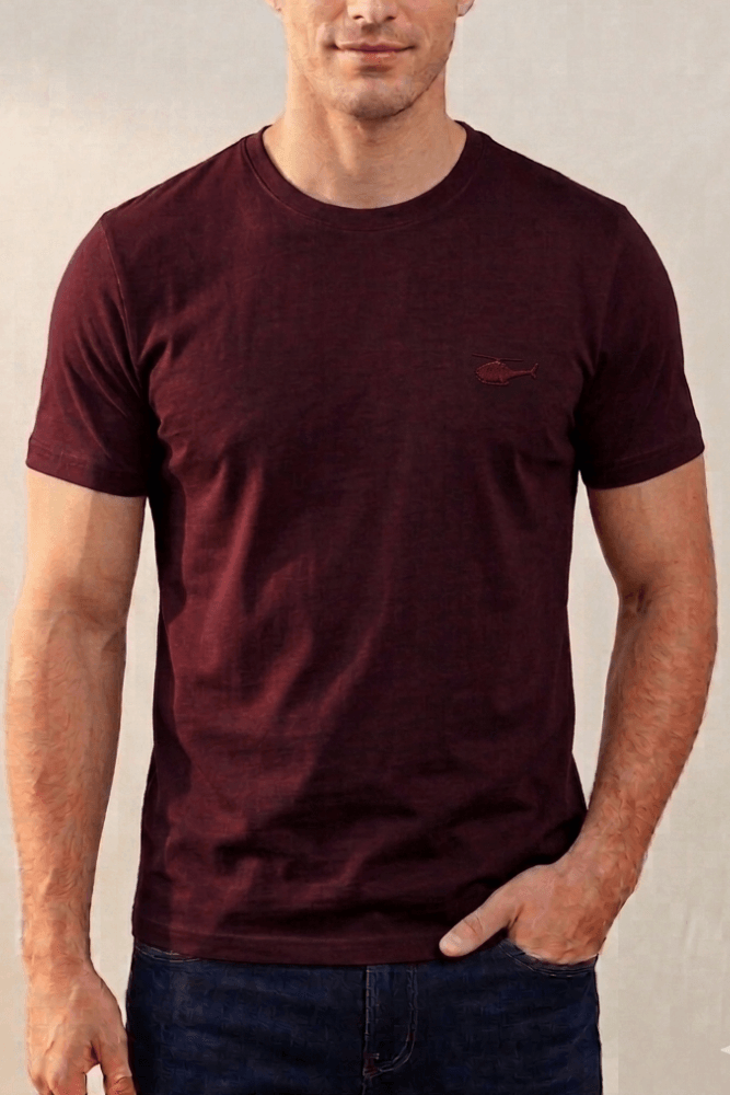 Camiseta Sallo Básica Masculina 10101157 Marsala