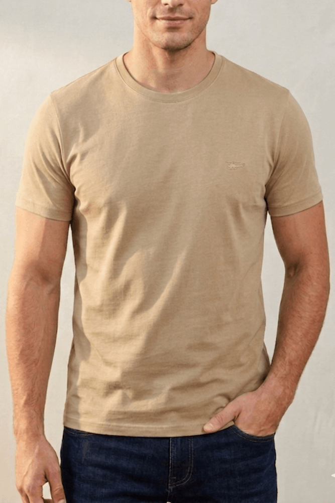 Camiseta Sallo Básica Masculina 10101157 Bege