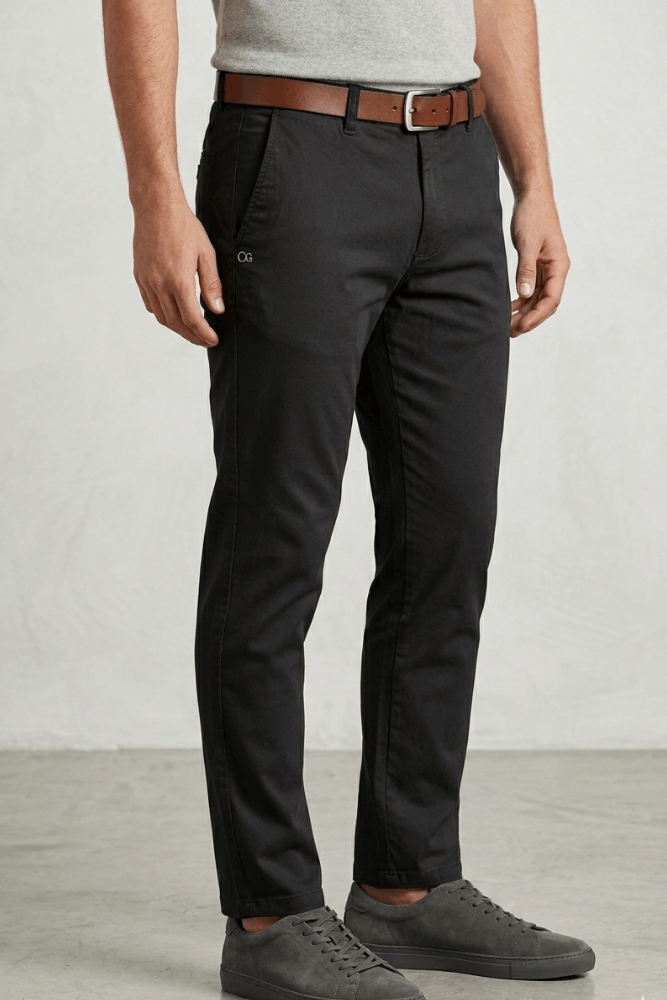 Calça Ogochi Sarja Slim Masculina 002537011 Preto