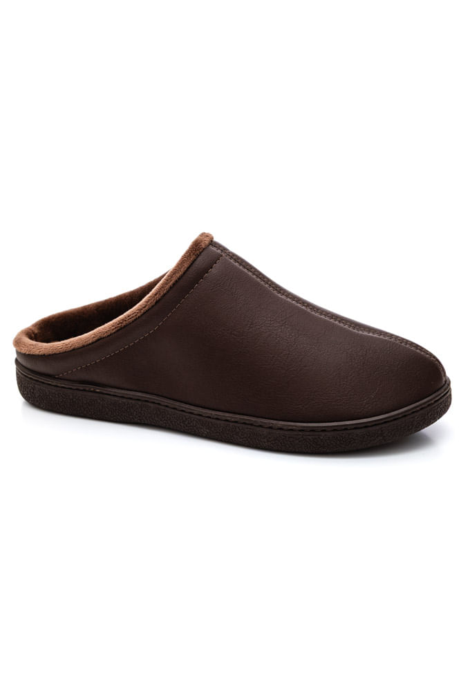 Pantufa Masculina Leffa 754 Marrom