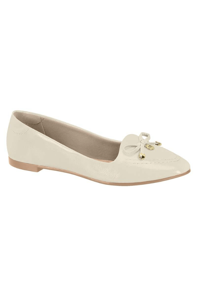 Sapatilha Moleca Casual Feminina Laço 5635.863.30331 Off-White