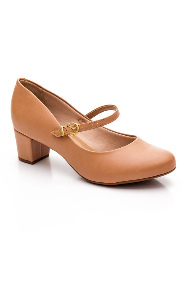 Sapato Beira Rio Boneca Feminino Conforto  4777.475 Nude