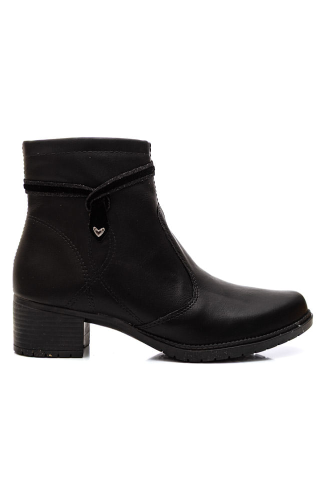Bota Mississipi Cano Curto Feminina J0781-01 Preto