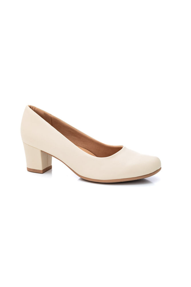 Sapato Piccadilly Laura Conforto Feminino 110072 Off-White