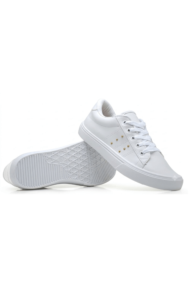 Tênis Moda Leve Casual Feminino Ml03 Branco