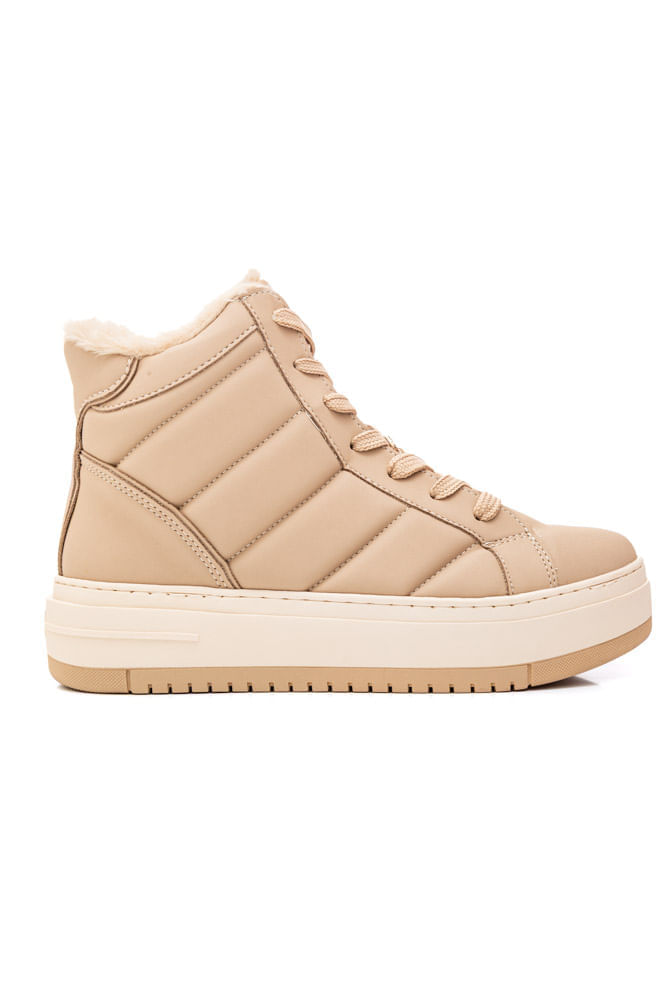 Tênis Via Marte Feminino Peluciado 306-003-11 Bege