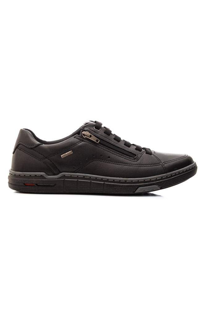 Sapatênis Pegada Masculino Couro 113502-03 Preto