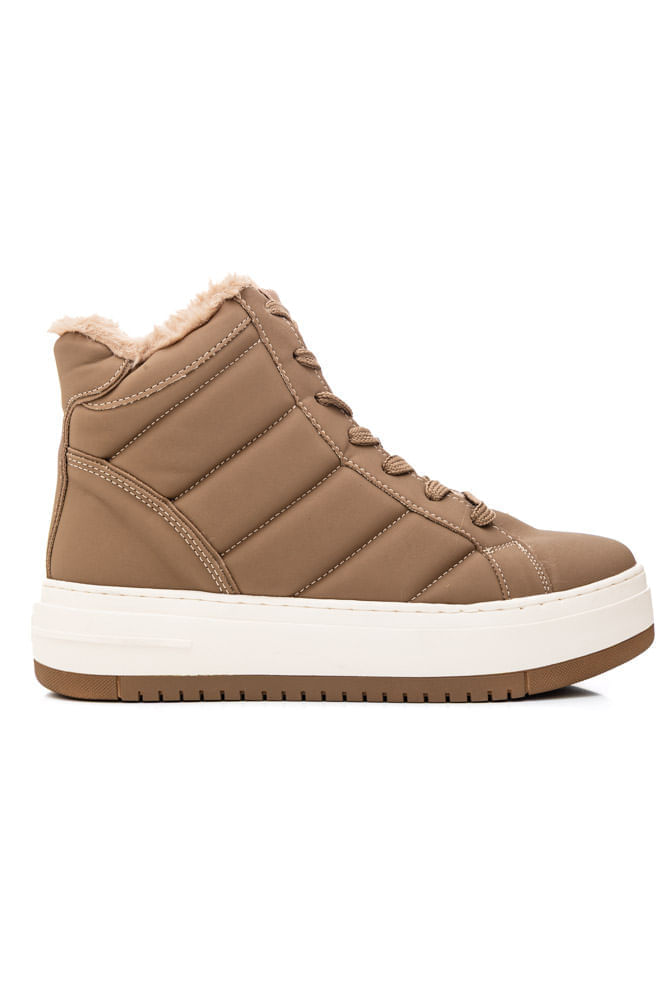 Tênis Via Marte Peluciado Feminino 306-003-20 Marrom