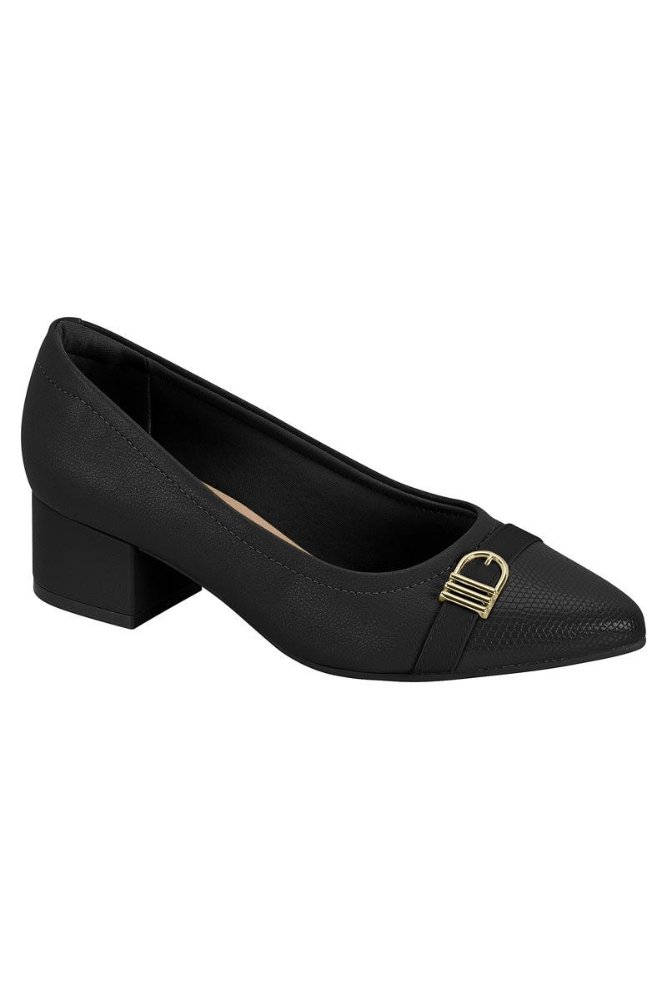 Sapato Modare Ultraconforto Feminino Bico Fino 7340.134 Preto