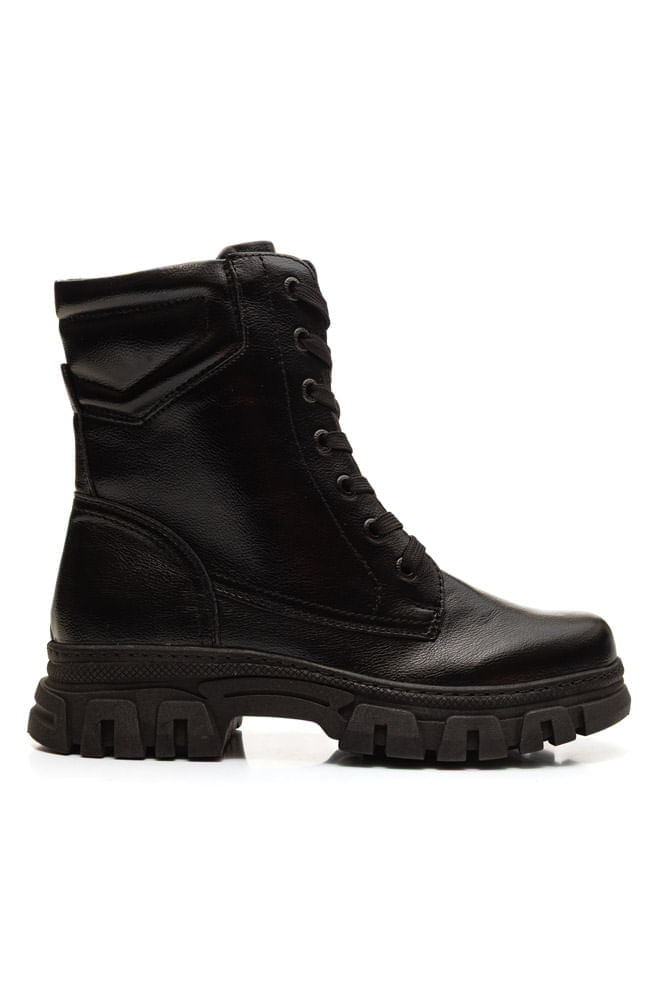 Bota Mooncity Carina Coturno Feminina 72169 Preto