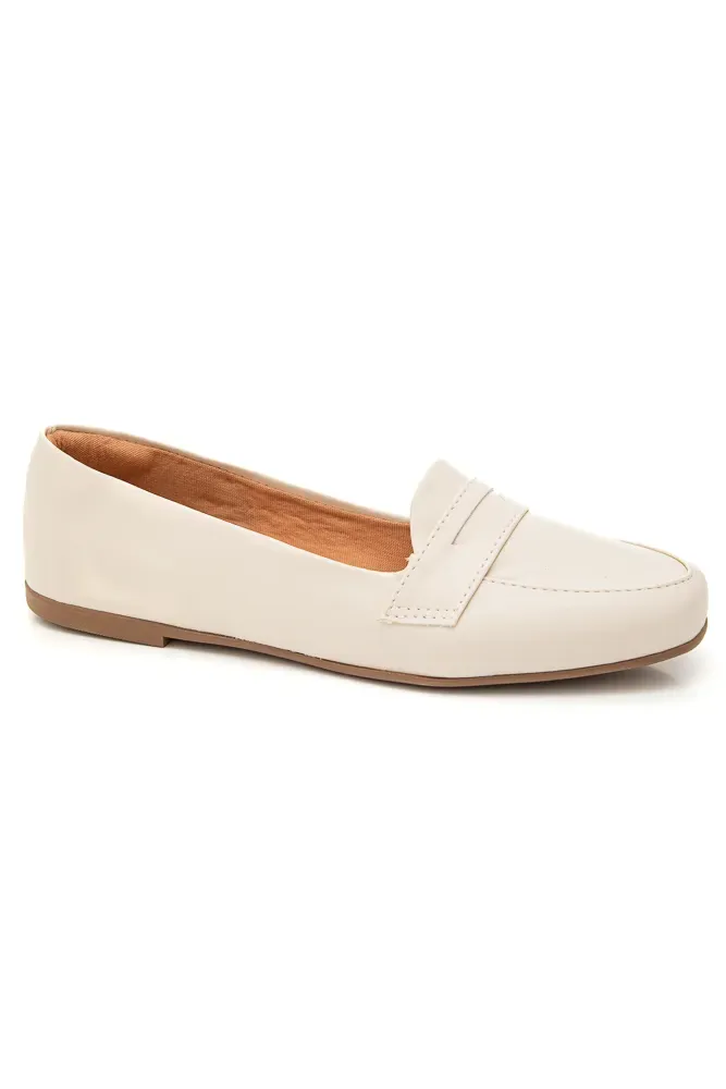 Sapato Yohana Loafer Feminino 300-04 Off-White