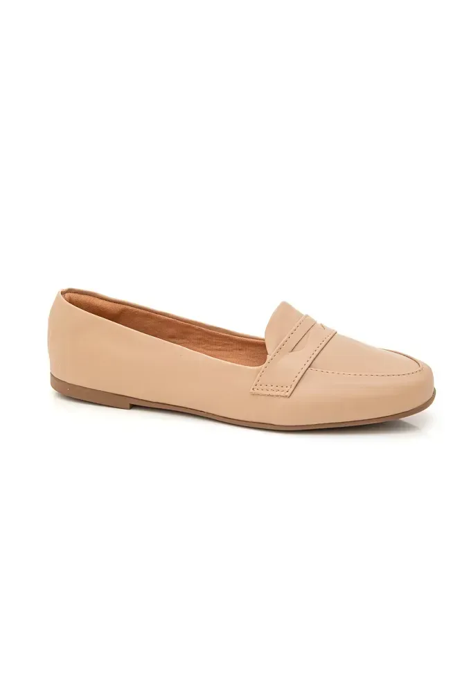 Sapato Yohana Loafer Feminino 300-04 Bege