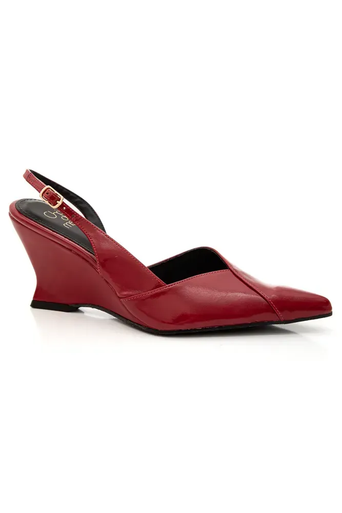 Sapato Piccadilly Salto Médio Feminino Slingback 739091 Off-White