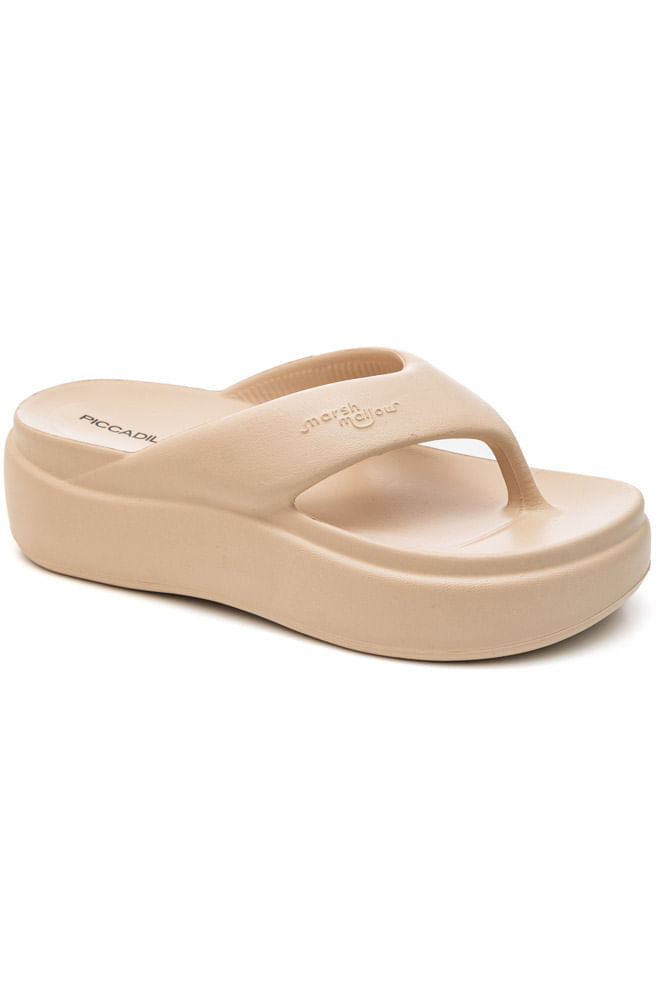 Tamanco Piccadilly Marshmallow Feminino Ultraleve 246003 Bege