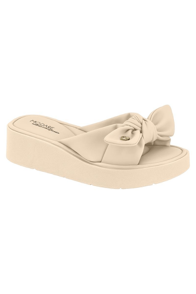 Chinelo Modare Feminino Laço 7226.102.29516 Off-White