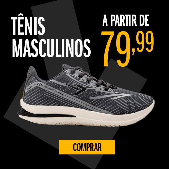 Tênis masculino a partir de 79,99
